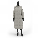 Geaca dama oversize Antonio Gatti gri deschis GF010