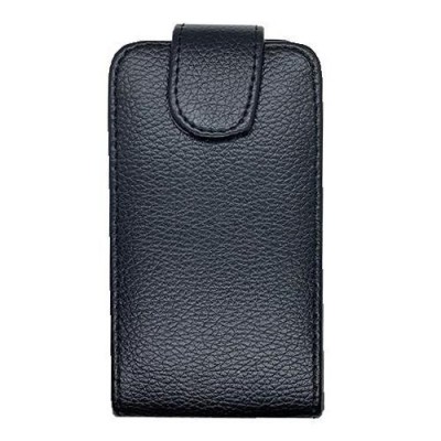 Husa telefon Flip Vertical iPhone 4 Black foto