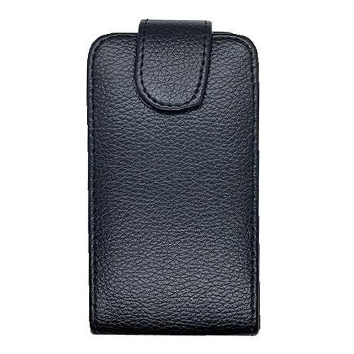 Husa telefon Flip Vertical iPhone 4 Black