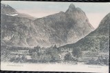 Carte postala, Norvegia, muntii Romsdalshorn, perioada interbelica