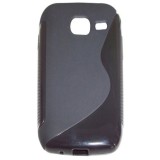 Husa silicon S-case neagra pentru Samsung Galaxy Wave Y S5380