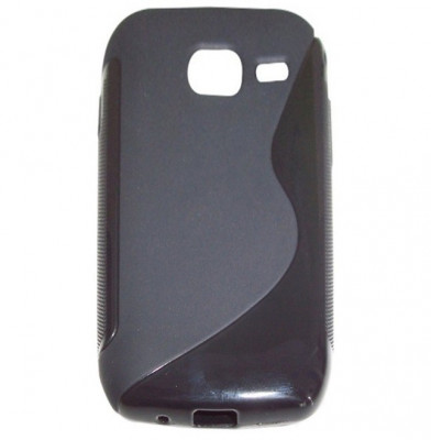 Husa silicon S-case neagra pentru Samsung Galaxy Wave Y S5380 foto