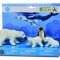 Set 4 figurine pictate manual Ursi polari si pinguin