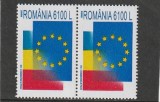ROMANIA 2000 LP 1501 UNIUNEA EUROPEANA - ROMANIA PERECHE MNH NESTAMPILATA, Nestampilat