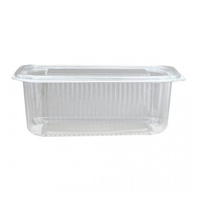 Caserola Plastic cu Capac incorporat, 2000ml, Set 100 buc foto