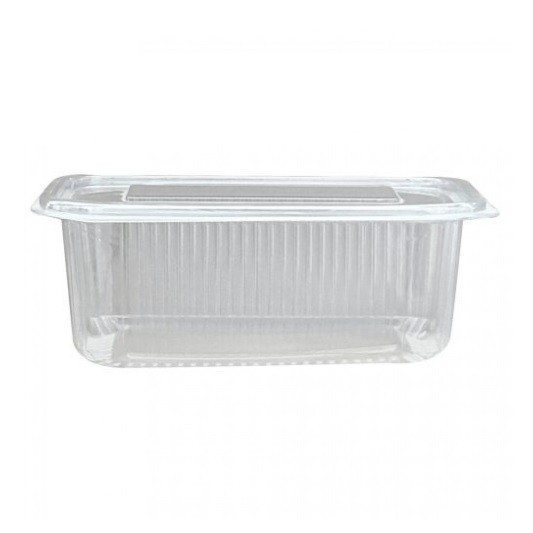 Caserola Plastic cu Capac incorporat, 2000ml, Set 100 buc