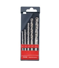 Set burghie beton cilindrice 4-10mm 5 piese Proline 73705 foto