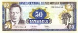 NICARAGUA █ bancnota █ 50 Cordobas █ 1995 █ P-183 █ SERIE C █ UNC necirculata