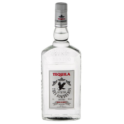 Tequila Tres Sombreros Silver 0.7L, Alcool 38%, Tequila Silver, Tres Sombreros Tequila, Bautura Spirtoasa Tequila, Tequila Alcool, Tequila Originala, foto