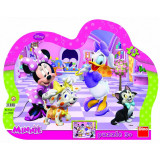 Puzzle cu rama Minnie si Daisy Dino Toys, 25 piese, 3 ani+