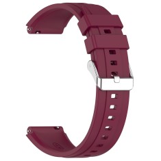 Techsuit - Watchband 18mm (W075) - Huawei Watch GT 4 (41mm)/W1/Honor Watch S1/Garmin Venu 2S/Vivoactive 4S - Bordeaux foto