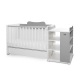 Patut modular multifunctional, Lorelli, 5 configurari diferite, 190 X 72 cm, Multi, White Stone Grey