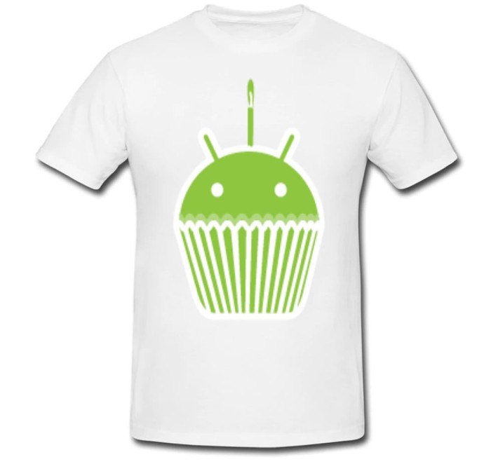 Tricou &quot; Android cupcake &quot;