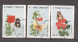 Sao Tome 1988 Flowers Butterflies used DE.078, Stampilat