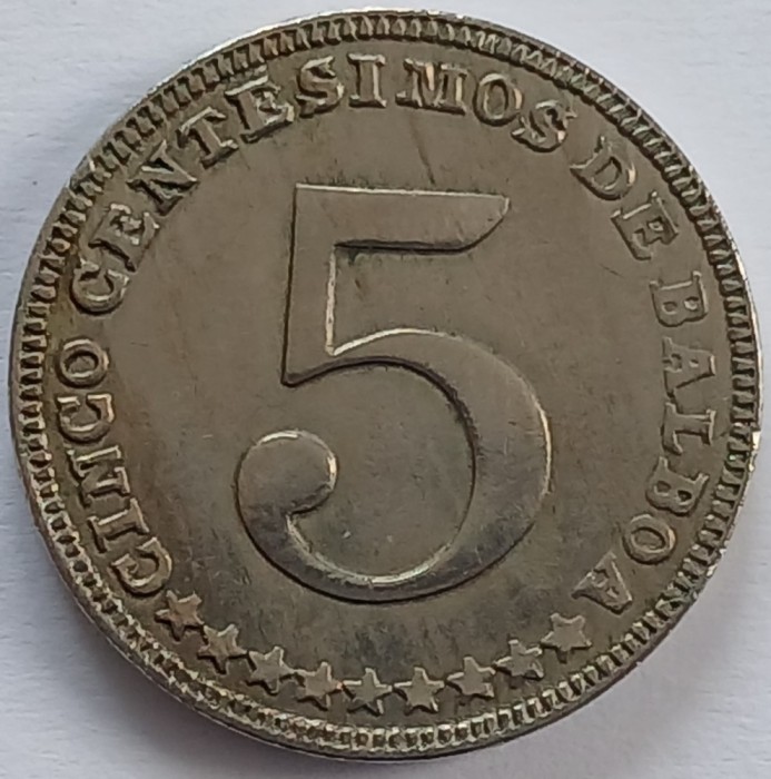 Panama, 5 Centesimos 1961