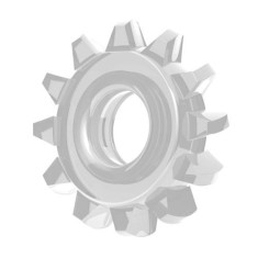 Power Plus 6 - Inel penis silicon transparent