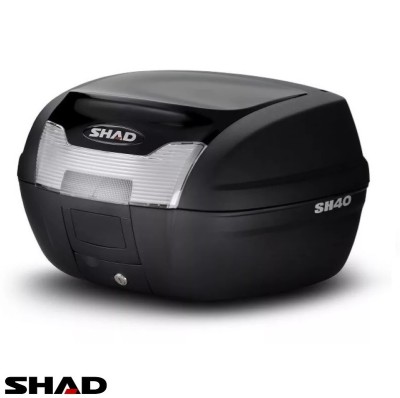 Cutie portbagaj (topcase) Shad model SH40 culoare: negru (volum: 40 litri) &amp;ndash; include placa de montaj foto
