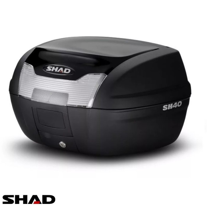 Cutie portbagaj (topcase) Shad model SH40 culoare: negru (volum: 40 litri) &ndash; include placa de montaj