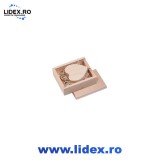 Memorie Usb 64GB, USB 3.0 cutie si stick lemn in forma de inima natur