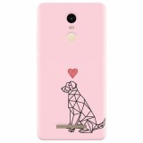 Husa silicon pentru Xiaomi Remdi Note 3, Love Dog