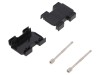 Carcasa adaptor D-Sub dreapta ENCITECH DPAK-P-09-K, plastic, pentru conectori 9pin/HD 15pin, suruburi moletate