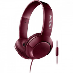 Casca Over Ear Cu Microfon Philips Bass+ Sistem Inchis Cablu 1.2M Jack 3.5MM Rosu SHL3075RD/00 43501433 foto