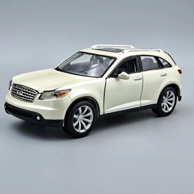 Macheta auto Infiniti FX45 2008 alb sidefiu 1:24 Maisto foto
