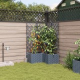 VidaXL Ghivece de Grădină 1 buc Gri deschis 80 x 80 x 142 cm Plastic