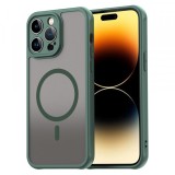 Husa MagSafe pentru Apple iPhone 14 Pro, Techsuit, HaloFrost II, Verde