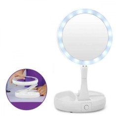 Oglinda cu iluminare si factor de marire My FoldAway Mirror