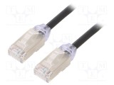 Patch cord PANDUIT F/UTP TX6A-28&trade; 6a 3m 28AWG LSZH negru