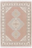 Cumpara ieftin Covor Model RE BORN 21705-422, Marime 80 x 150 cm, Bej, Bumbac reciclat si Polipropilena, Living, Dormitor, Sufragerie, Birou
