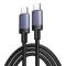 Cablu Ugreen L528 USB-C-USB-C, 240W, 3m (gri)