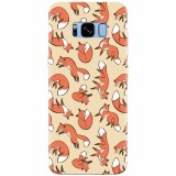 Husa silicon pentru Samsung S8, Red Foxes