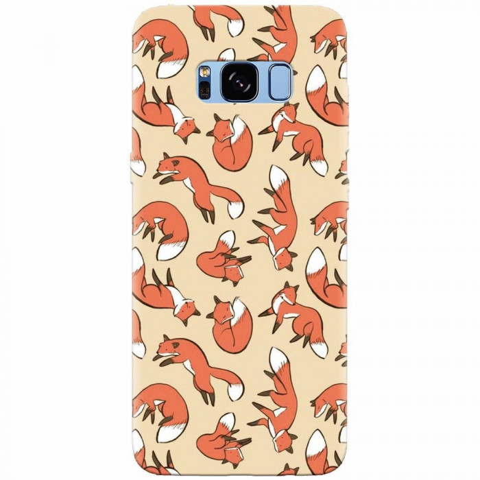 Husa silicon pentru Samsung S8 Plus, Red Foxes