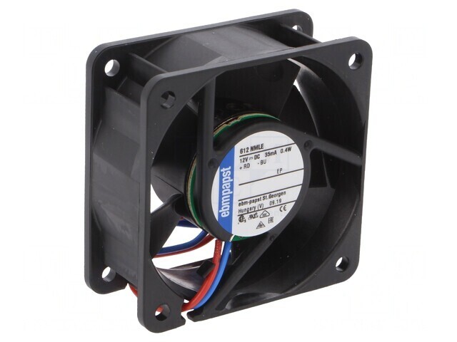 Ventilator axial 12V 60x60x25mm 25m3/h 19dBA cu bilă