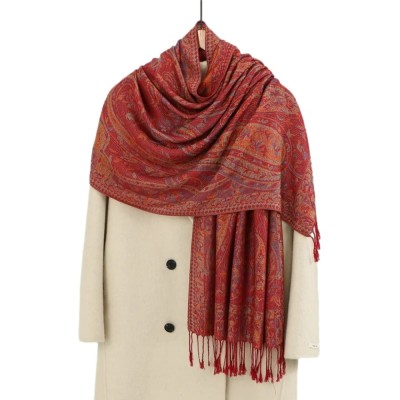 Esarfa casmir jacquard rosie foto