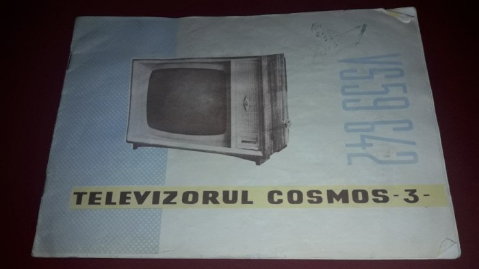 Manual de utilizare televizor Cosmos 3 VS 59 642,Intreprinderea Electronica,T.GR