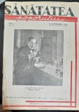 Revista Sanatatea Poporului nr.3/1945 din cuprins 50 de ani de la moartea Louis Pasteur