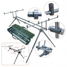 Rod pod full metal Baracuda model 3 pentru 4 lansete L: 136 cm