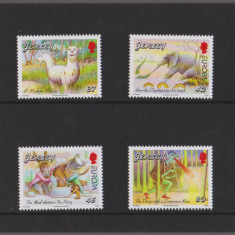 JERSEY 2010 - EUROPA CEPT - CARTI PENTRU COPII - Pliant cu seria de 4 timbre MNH