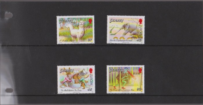 JERSEY 2010 - EUROPA CEPT - CARTI PENTRU COPII - Pliant cu seria de 4 timbre MNH