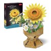 Cubic Fun - Buchet de flori 3D Floarea Soarelui 102 piese