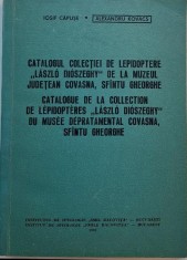 Catalogul colectiei de lepidoptere Laszlo Dioszeghy de la Muzeul Judetean Covasna, Sfantu Gheorghe foto