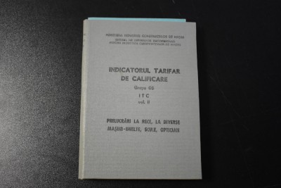 Indicatorul tarifar de calificare prelucrari la rece foto