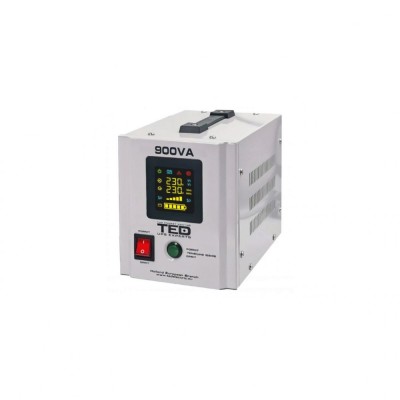 UPS 900VA/500W runtime extins utilizeaza un acumulator (neinclus) TED UPS Expert TED000361 foto