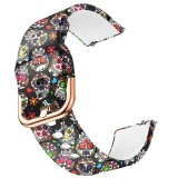 Curea silicon, compatibila Samsung Galaxy Watch3 40mm, telescoape Quick Release, Vintage Model