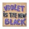Tablou modern pictat manual, Violet is the new black, 80x80cm ulei pe panza, Mircea Iordache