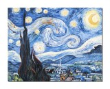 Cumpara ieftin Tablou pictat manual, Noapte instelata, 50x40cm ulei pe panza, reproducere Vincent van Gogh