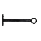Set Consolă Galerie Simplă Inchisa Fi20/15 Cm &ndash; Negru/Argintiu Compoziție Fier Forjat